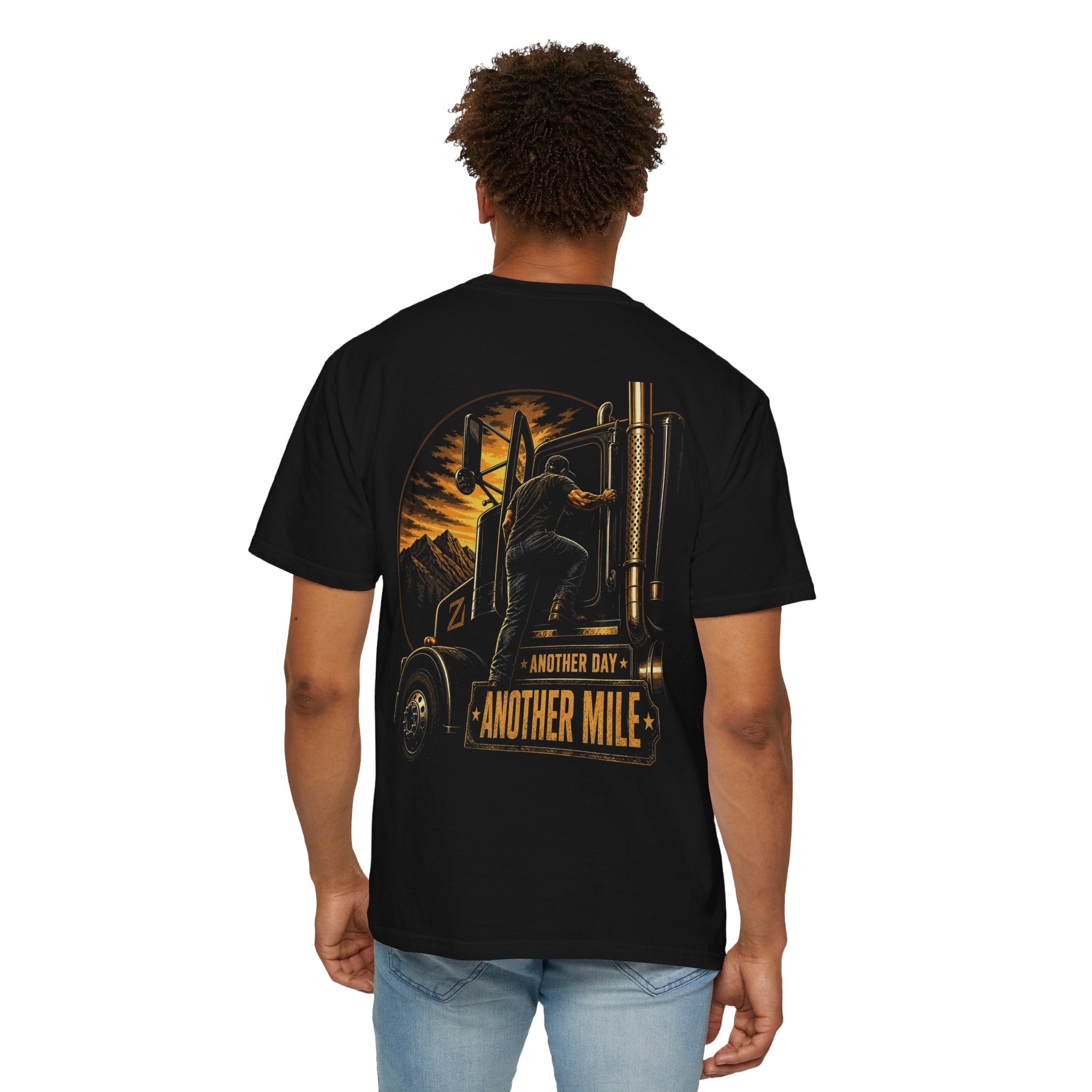 Another Mile trucker graphic T-shirt | vintage semi truck logo
