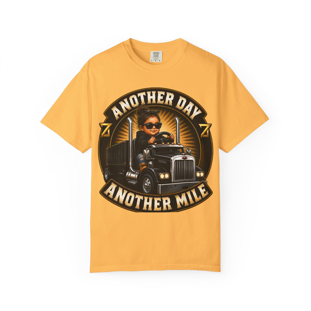 Another Day Another Mile trucker graphic T-shirt | Semi Truck Driver tee