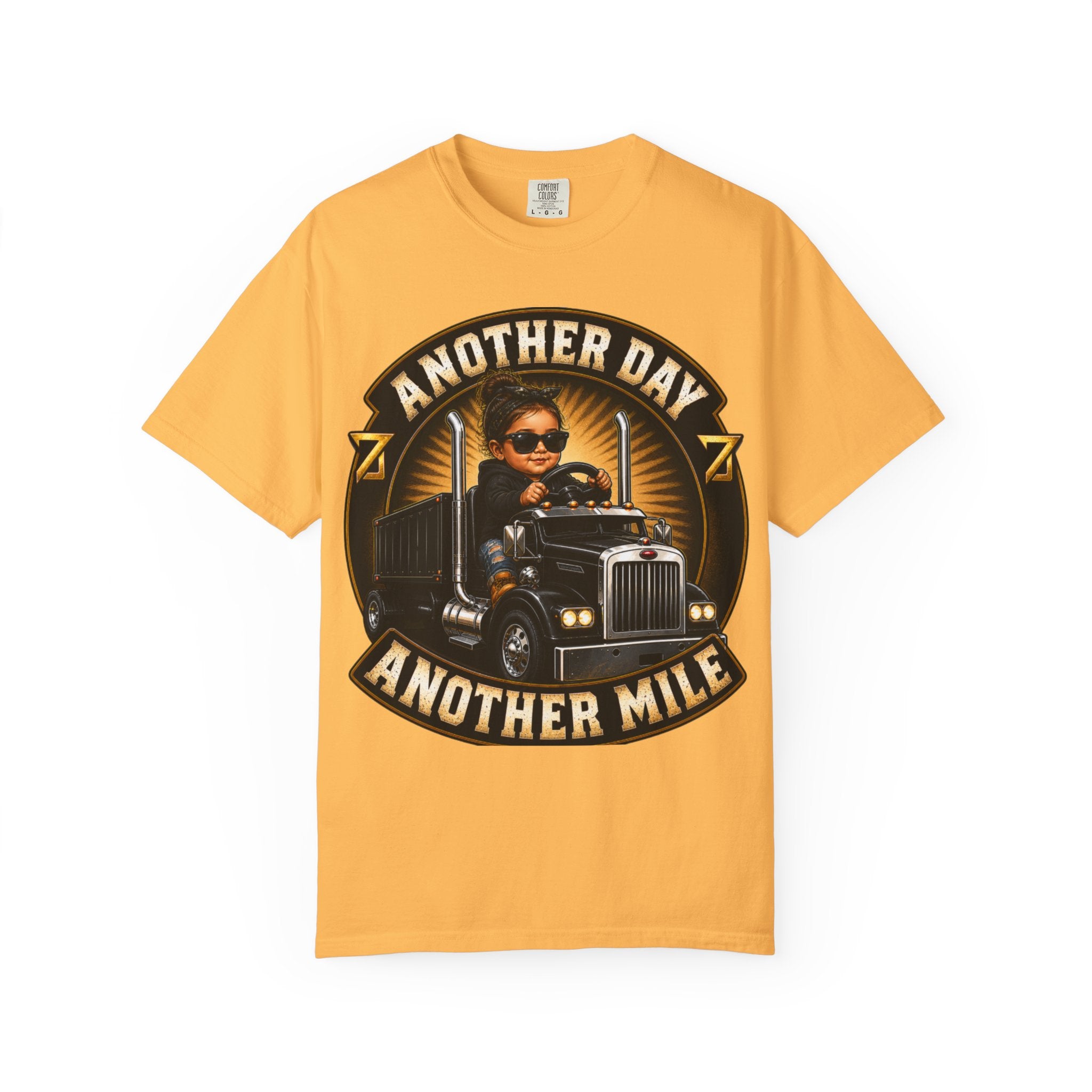 Another Day Another Mile trucker graphic T-shirt | Semi Truck Driver tee