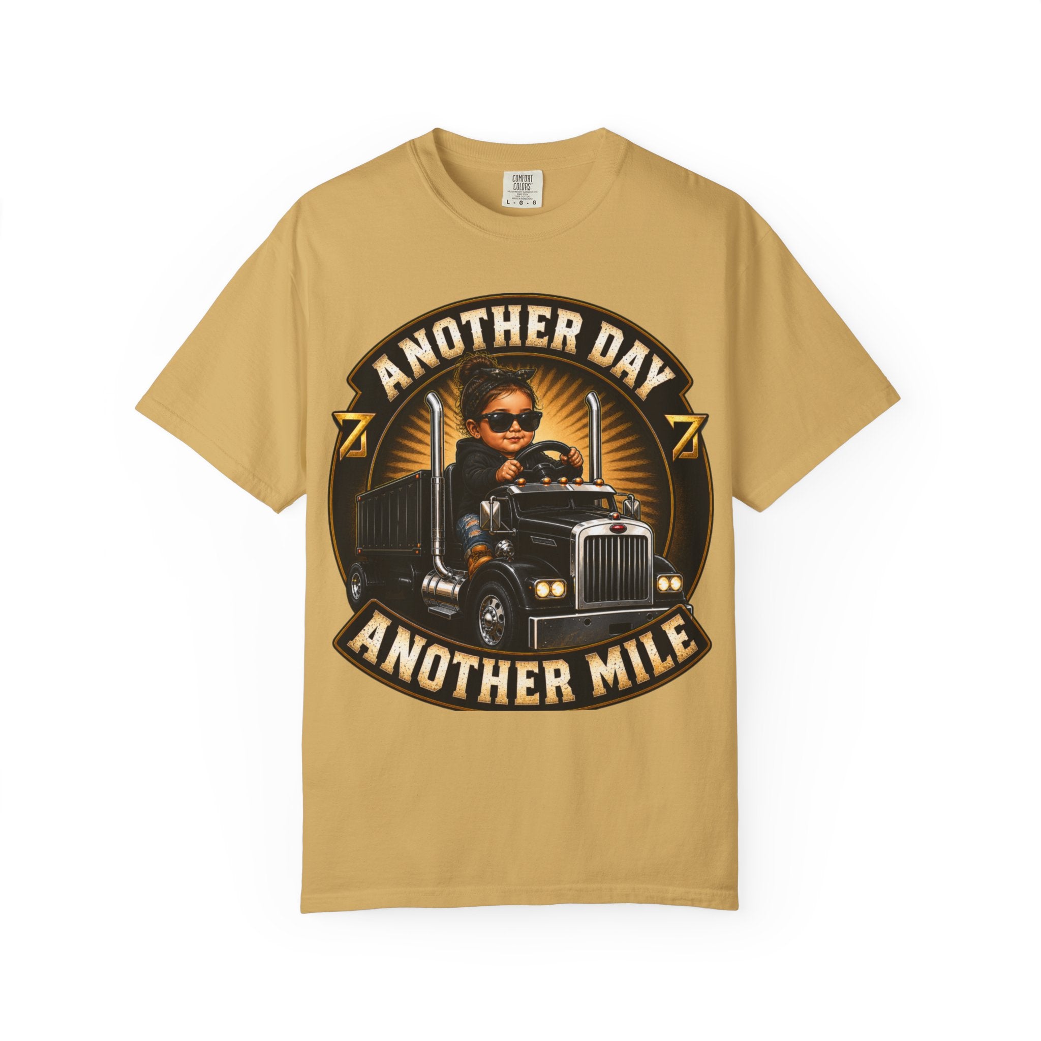 Another Day Another Mile trucker graphic T-shirt | Semi Truck Driver tee