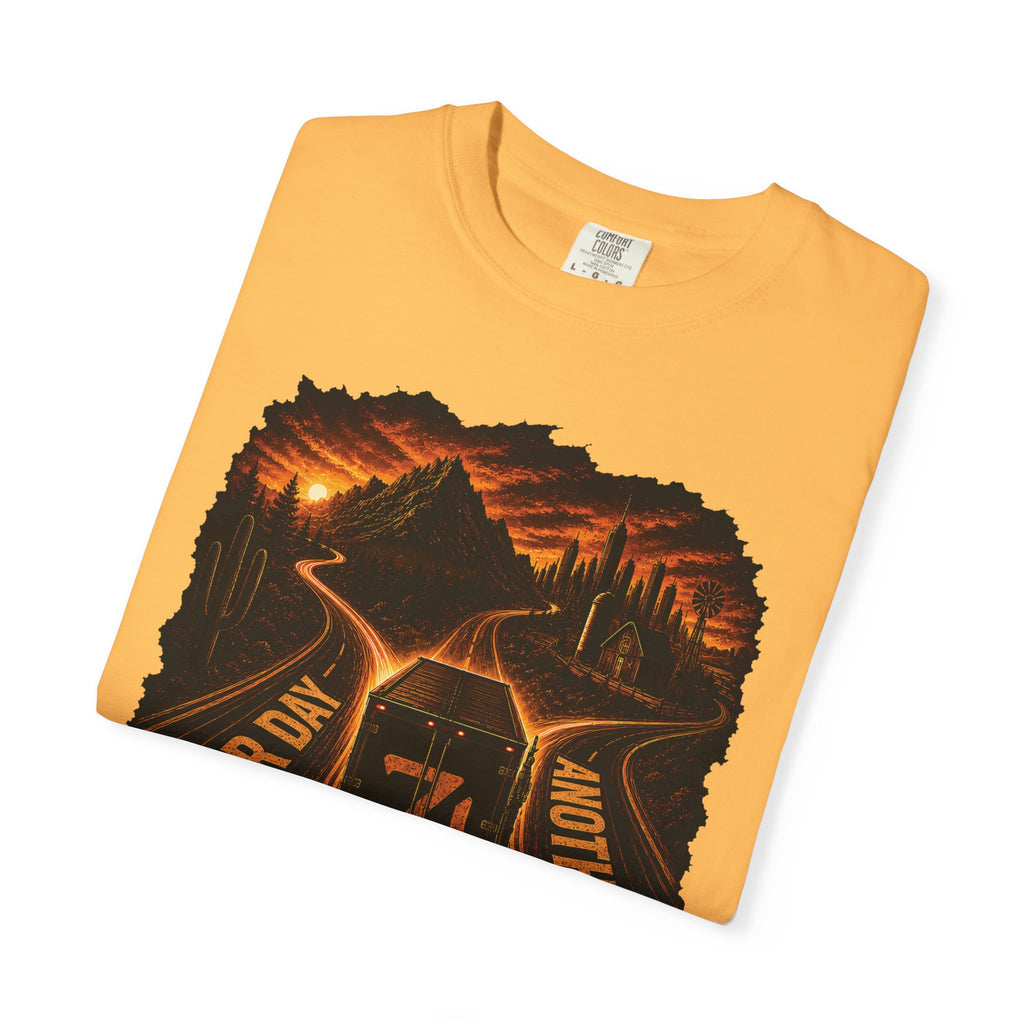 Another Day Another Mile T-shirt | Road, Mountains, Sunrise Graphic