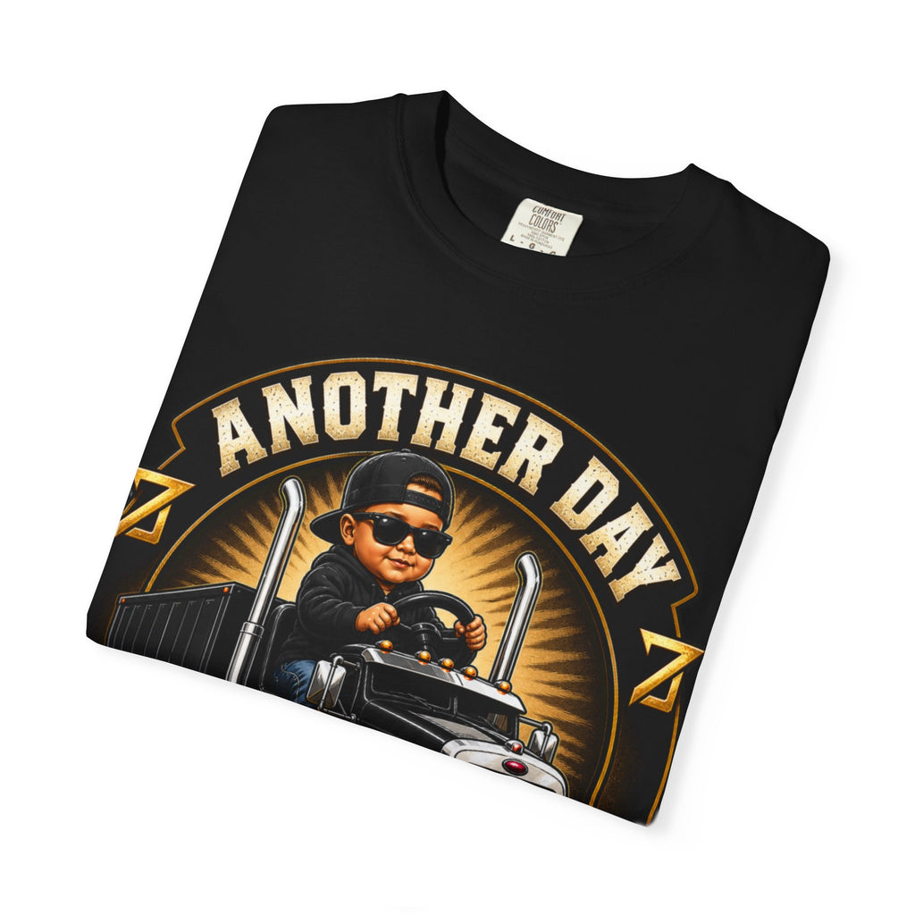 Another Day Another Mile trucker graphic T-Shirt | semi truck driver shirt