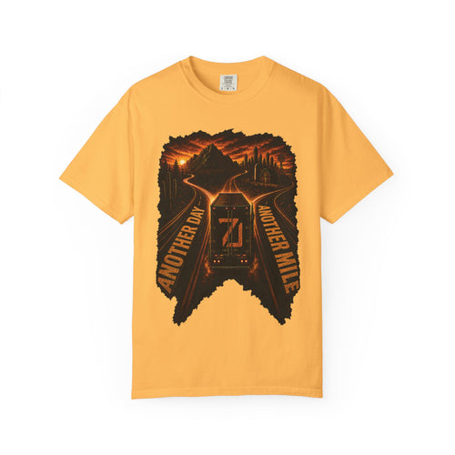 Another Day Another Mile T-shirt | Road, Mountains, Sunrise Graphic